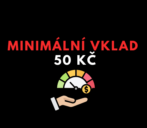 minimální vklad 50 Kč