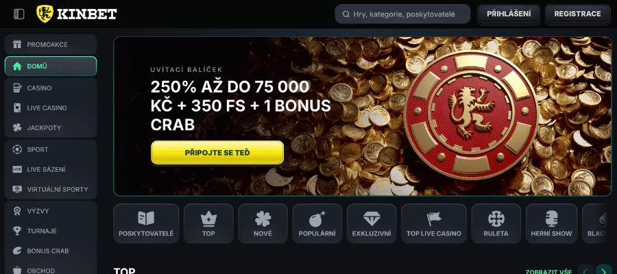 kinbet casino CZ