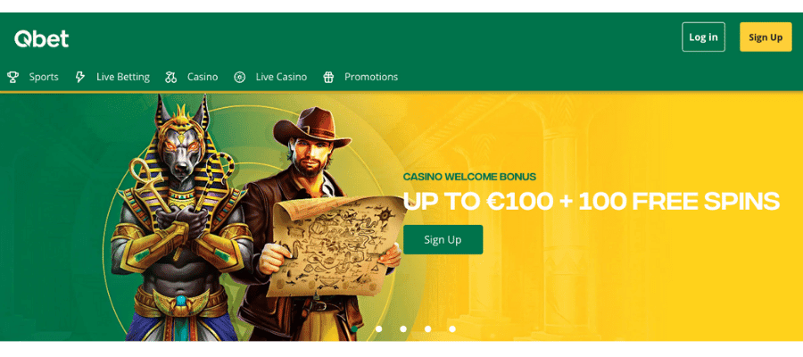 qbet casino screenshot