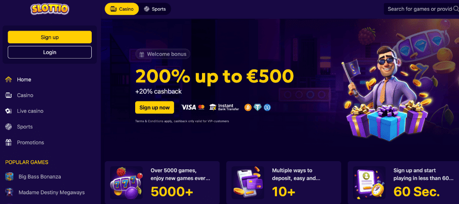 slottio casino screen shot