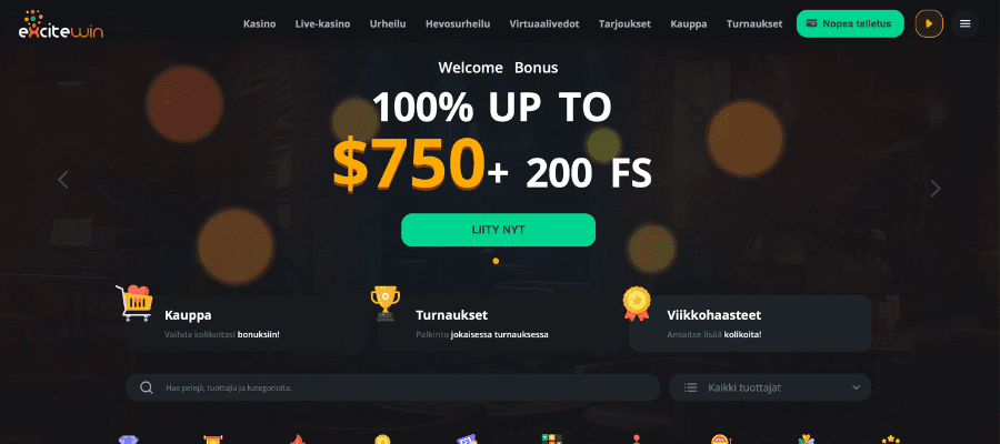 excitewin kasino screenshot