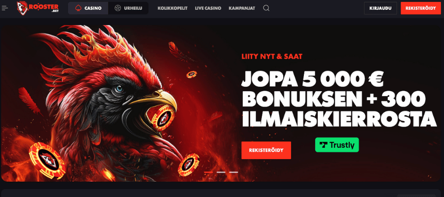 rooster bet casino print screen