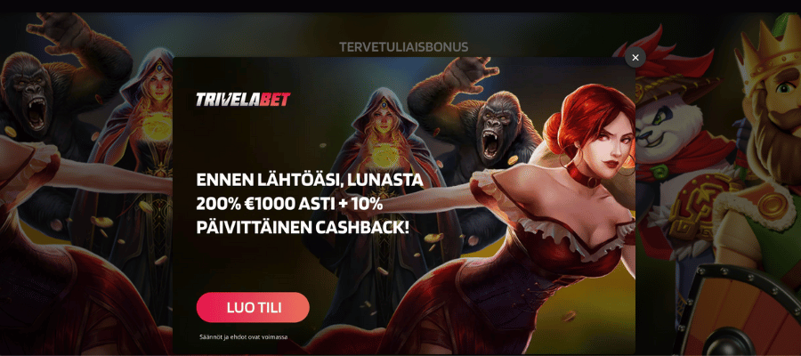 trivelabet cashback