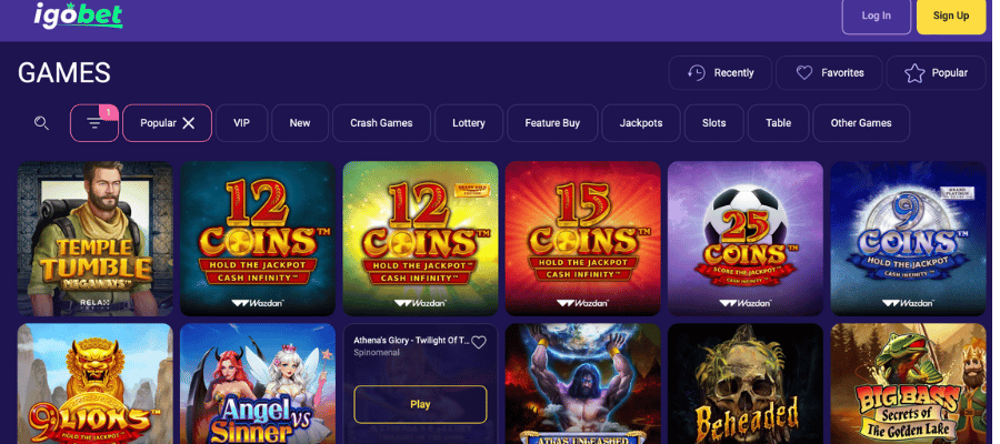 igo bet casino spellen