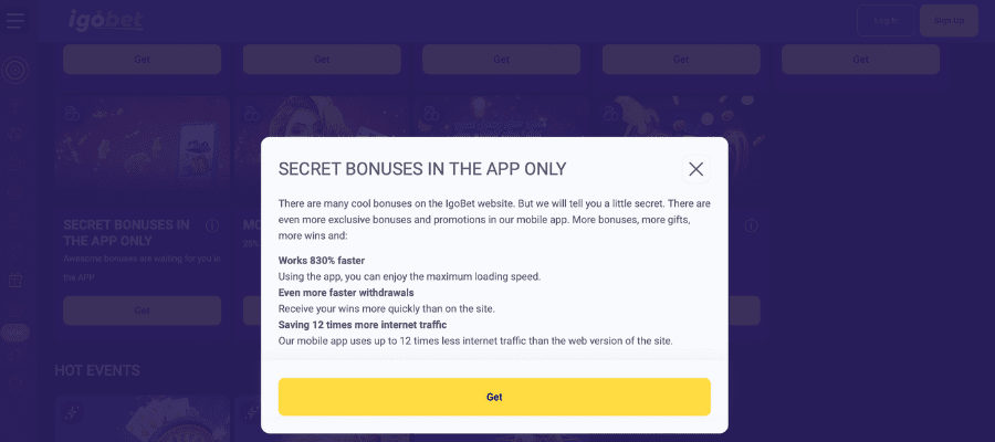 igobet secret promo-code