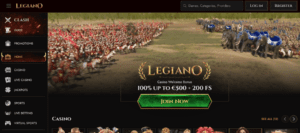 legiano casino screenshot