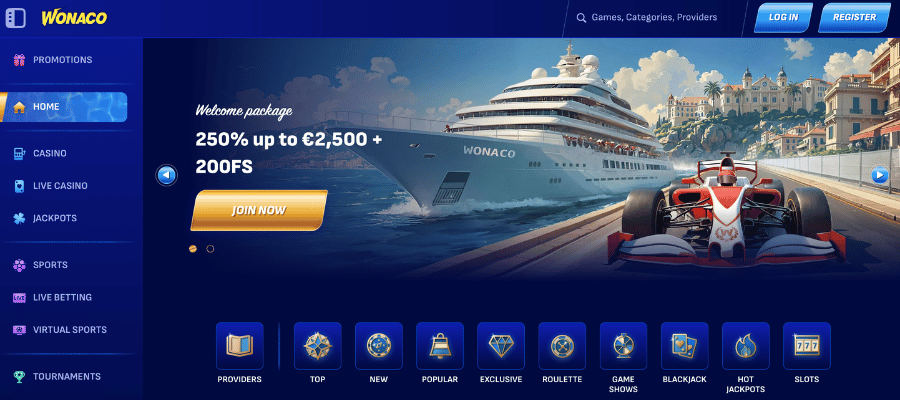 wonaco casino bonus