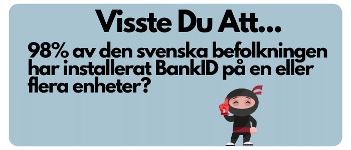 98% av svenska befolkningen använder bankid