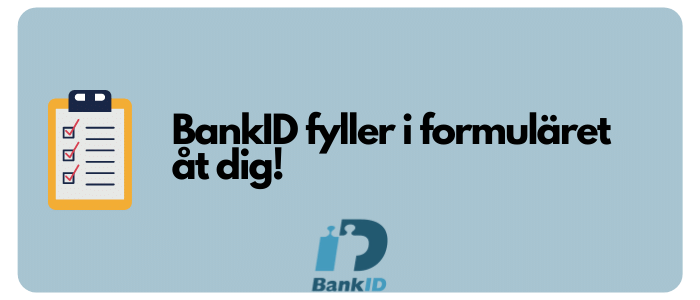 bankid fyller i casino formulär för dig