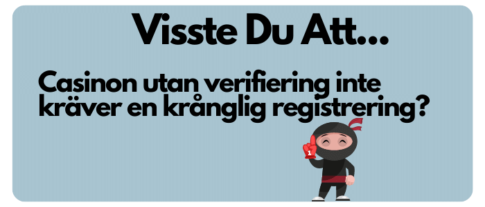 casino utan verifiering utan konto