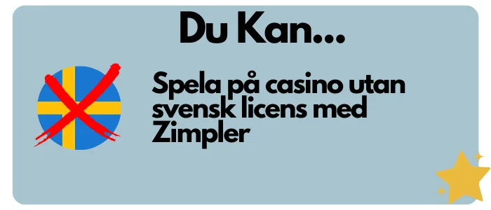 du kan spela casino utan svensk licens med Zimpler