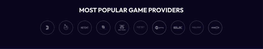 Spelleverantörer hos Raptor Casino