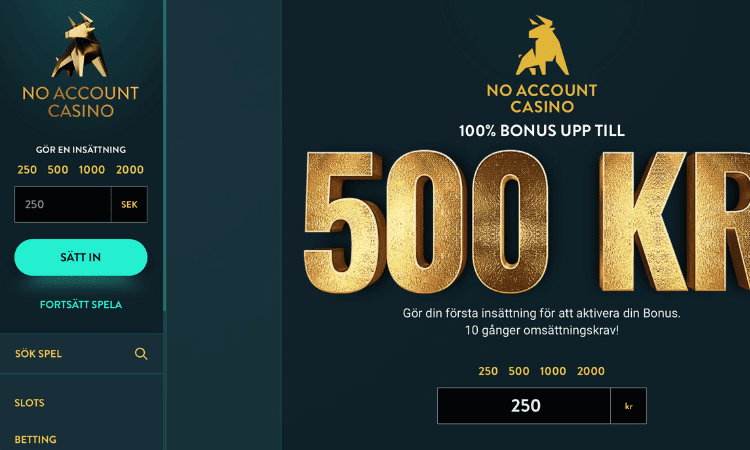 noaccountcasino hemsida