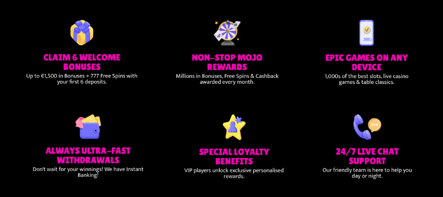 slot mojo casino information