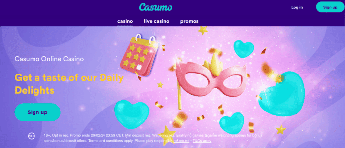 casumo casino homepage
