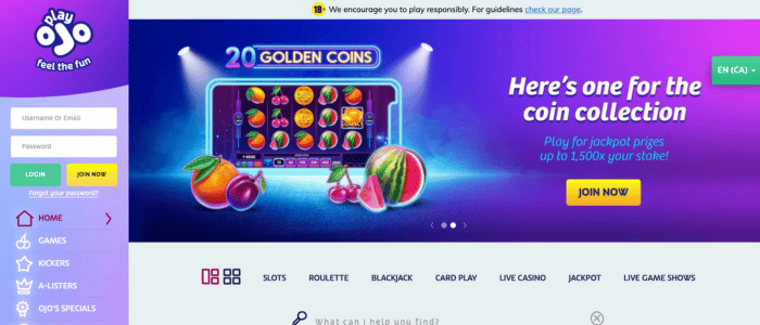 playojo casino homepage
