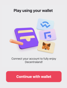connect wallet to a metaverse casino