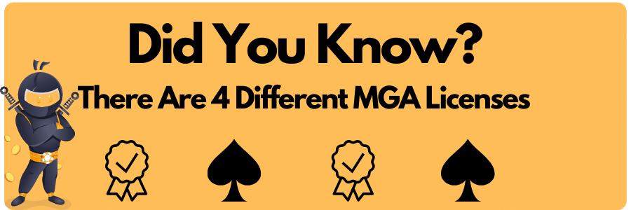 4 different types of mga casino license