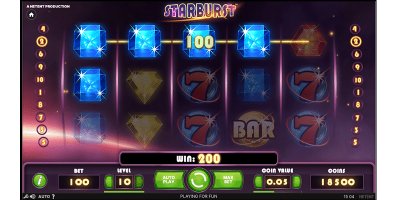 playing starbust slot