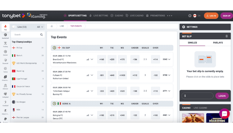sportsbetting tonybet