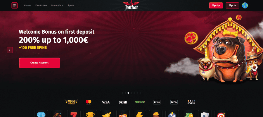 jettbet casino screen shot