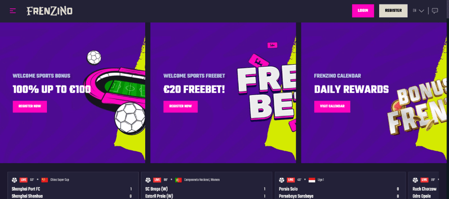 Frenzino casino screen shot