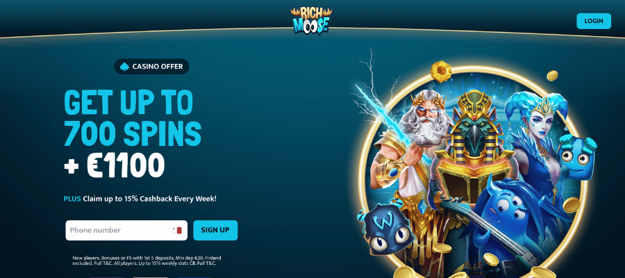 rich moose casino screenshot