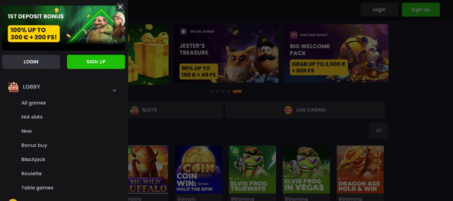 asino casino screenshot