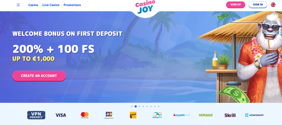 Casinojoy screen shot